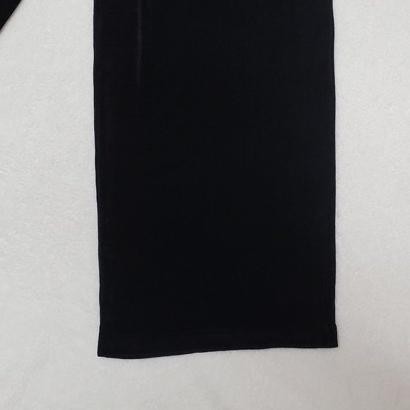 Vintage 80s Softwear Mark Singer Black Slinky Crepe High Rise Palazzo Pants L - Picture 9 of 11
